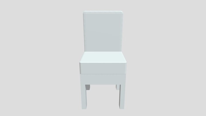 Low Poly Chair 3D Model