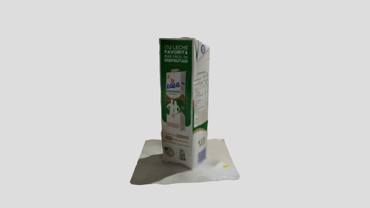 Bottle/Box of Lactose Free Milk 3D Model