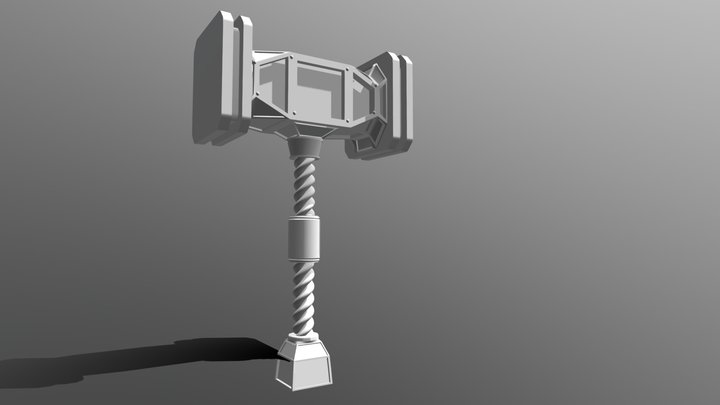 Dwarf Hammer 3D Model