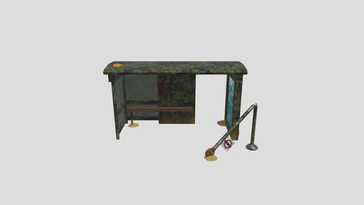 Asset 1 - Bus Stop 3D Model