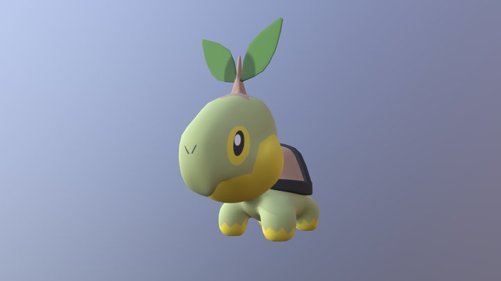 Turtwig organic model 3D Model