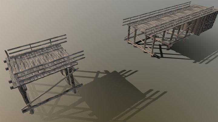 Long Wood Bridge 3D Model