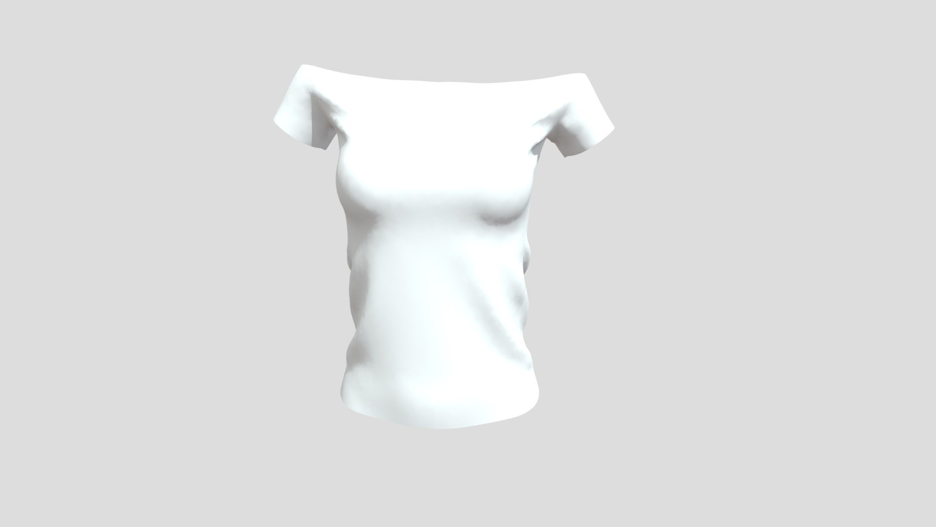 Shoulderless shirt