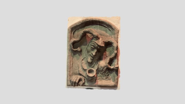 Salzburg - Jester Bas-Relief 3D Model