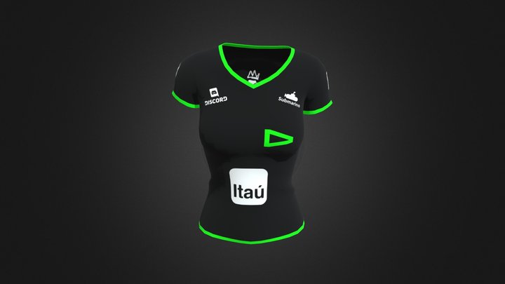 CAMISA LOUD FEMENINA 3D Model