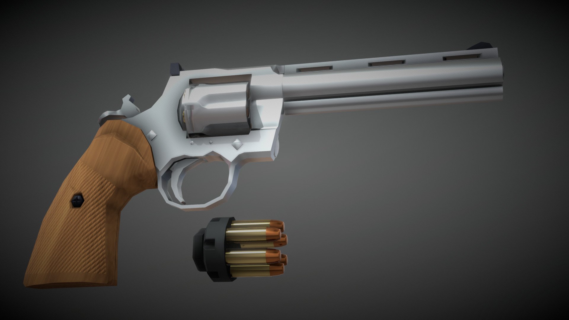 Low-Poly Python Revolver - Download Free 3D model by notcplkerry ...