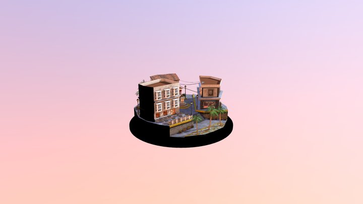 Tarifa Spain City Scene 3D Model