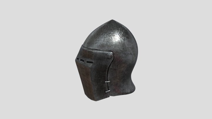 Visored Barbute Medieval Helmet
