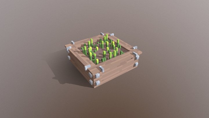 voxel plant box 3D Model