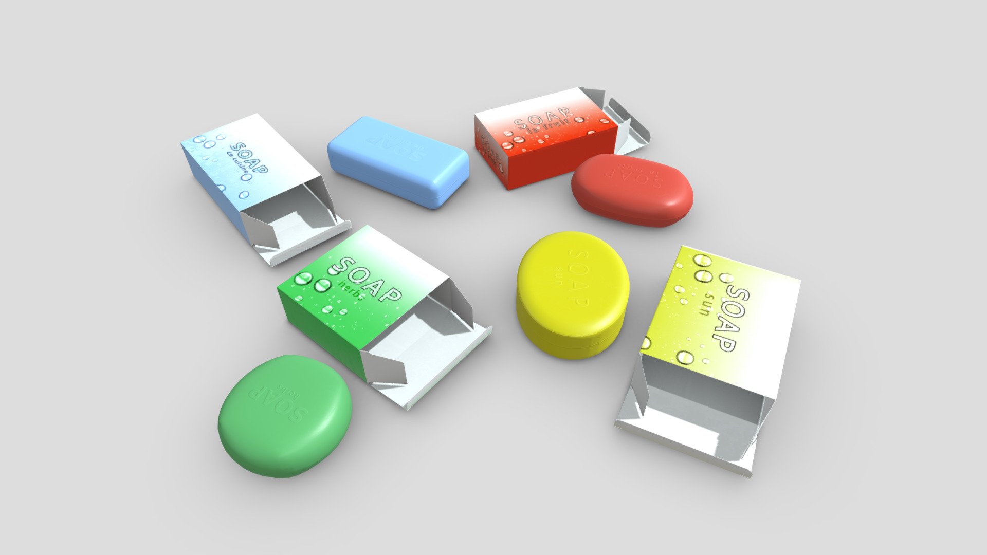 Soap Pack Buy Royalty Free 3d Model By Plaggy [80c1a0e] Sketchfab Store