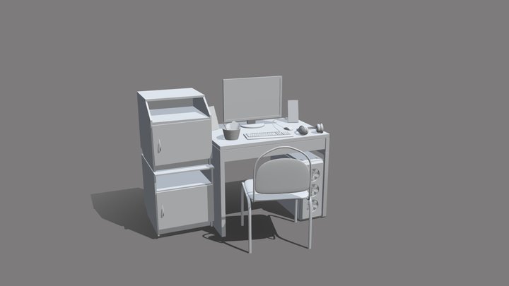 First 10 Drafts for XYZ School (My Room) 3D Model