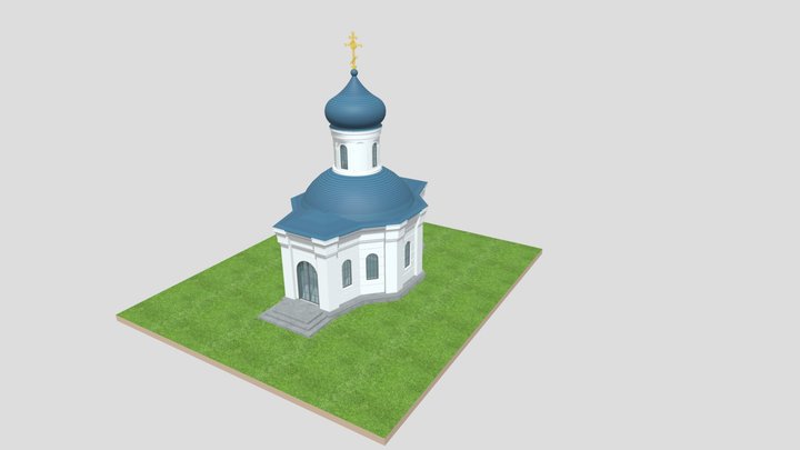 Часовня Уч-Дере 1 3D Model