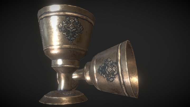 Old Cup (Low Poly) 3D Model