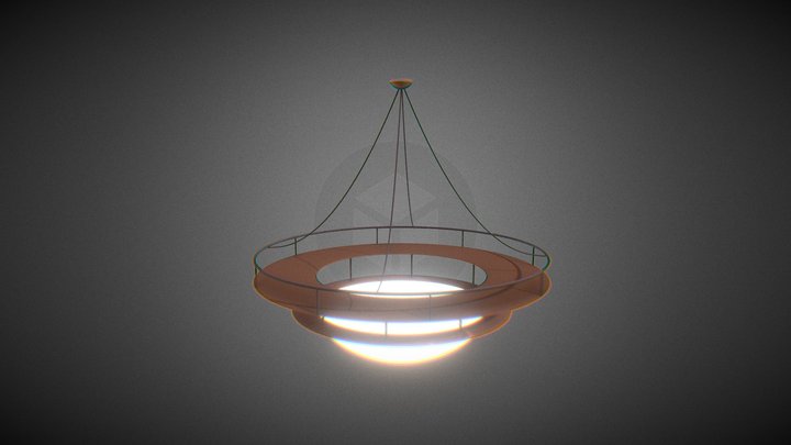 Huge Ceiling Lamp 3D Model