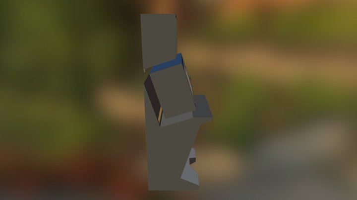 Modular Kiosk Design 3D Model