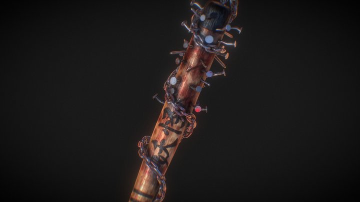 AKUMA - CHAINED BASEBALL BAT 3D Model