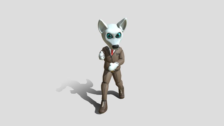 Suit Wolf 3D Model