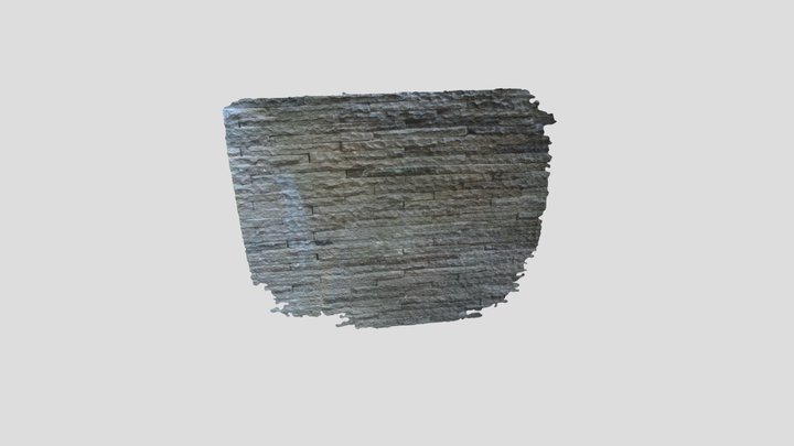 Realistic scan of stone wall 3D Model