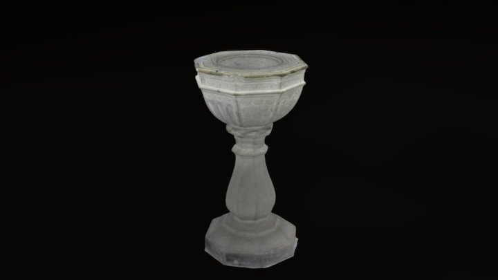 Medieval Baptismal 3D Model