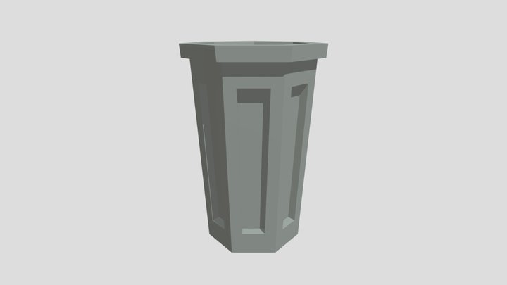 3d Trash Bin