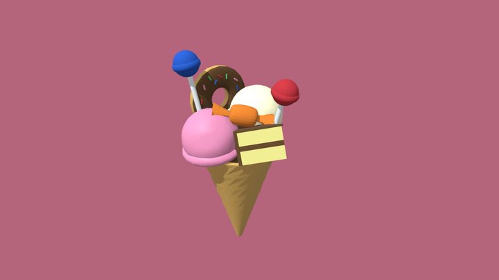 DessertCone 3D Model