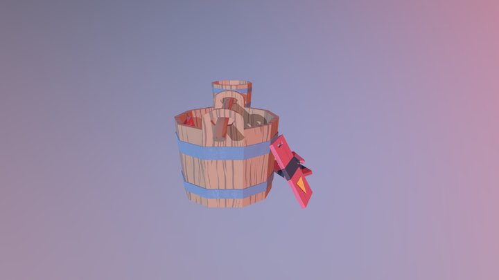 Low Poly Spirited Away Bath Tokens 3D Model