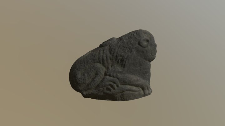 Lion out of Rock 3D Model