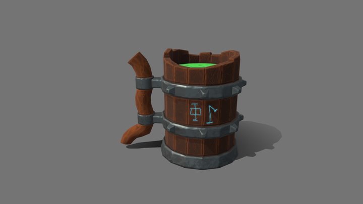 stylized mug 3D Model