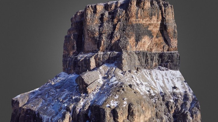 Sass Pordoi, parete nord-ovest 3D Model