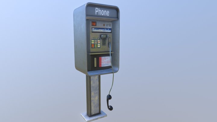 Phone booth 3D Model