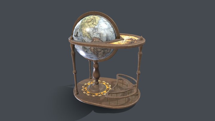 Globe Bar 3D Model