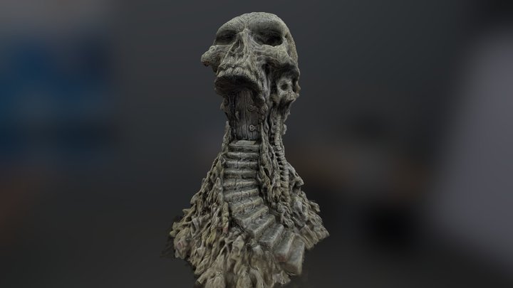 Skull Stairs 3D Model
