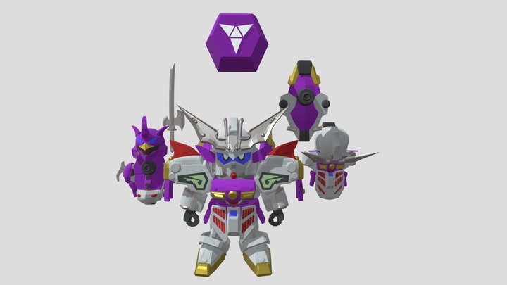 [SD Gundam] 鉄斗羅頑駄無 TetoraGundam 3D Model