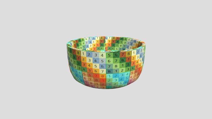 Bowl Texture 3D Model
