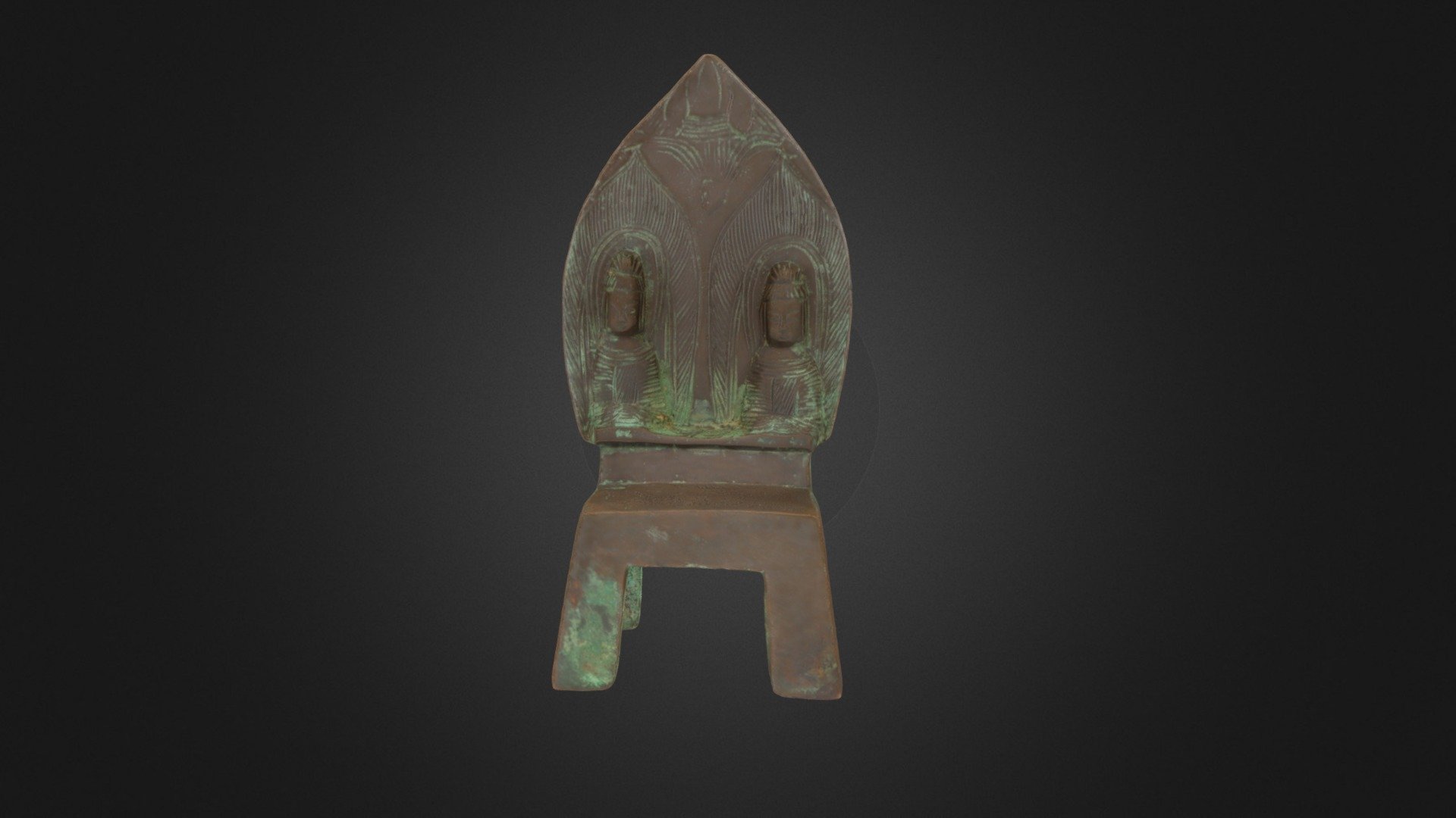 Two Buddhas bronze