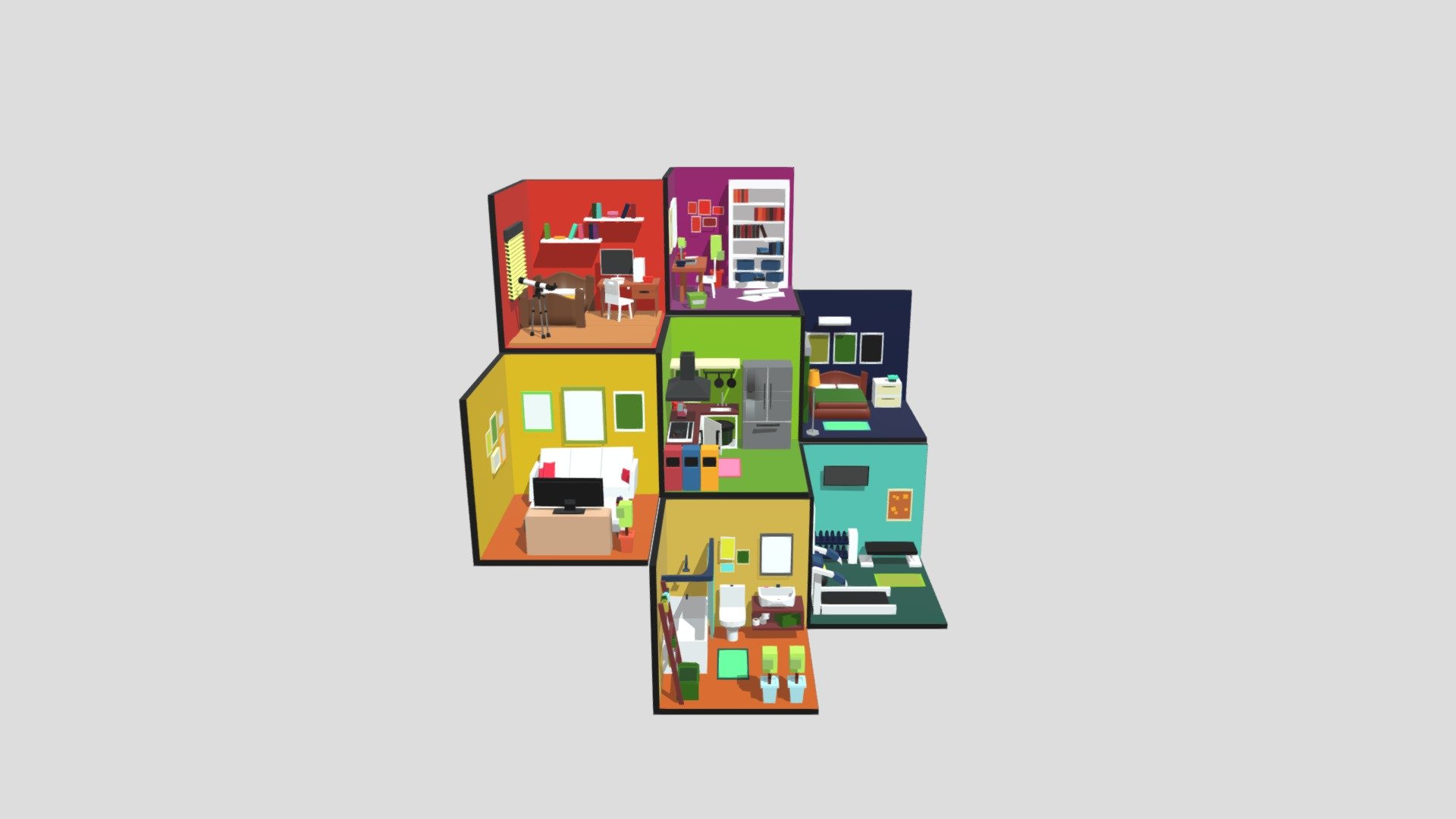 7 rooms