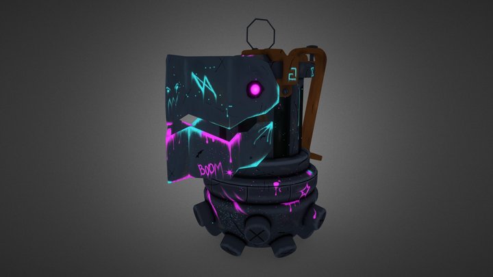 Jinx`s Grenade "Chomper". ARCANE. 3D Model