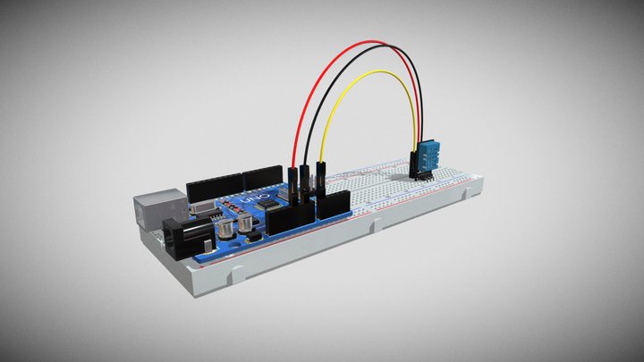 Aula 24 - Sensor de Temp. e Umid. - Kit 2023 – Kostenloses 3D-Modell STL