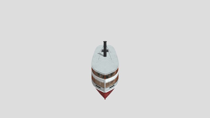 steam boat 3D Model