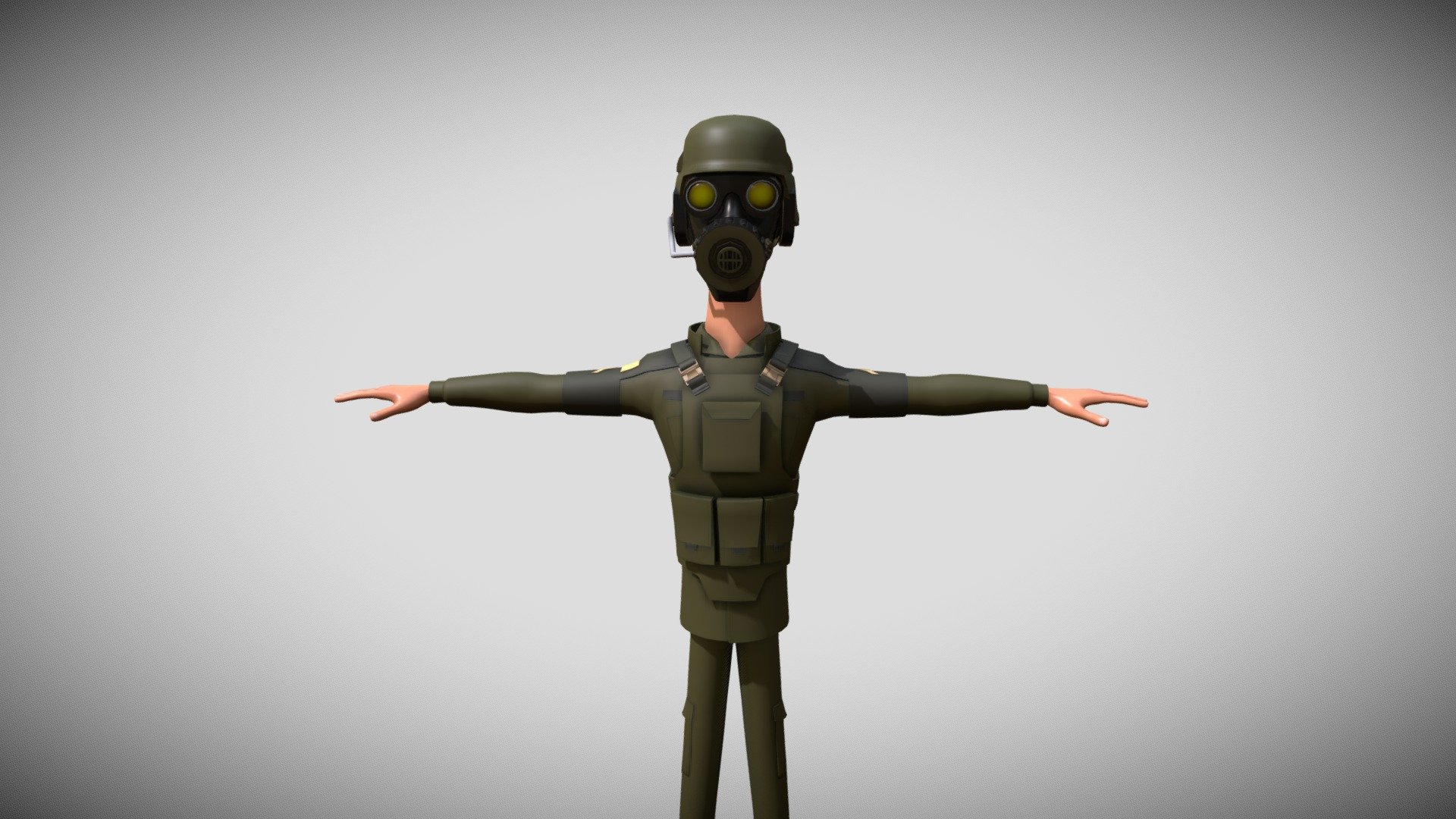 3d Solider 3d Model By 2softgames [80ce539] Sketchfab