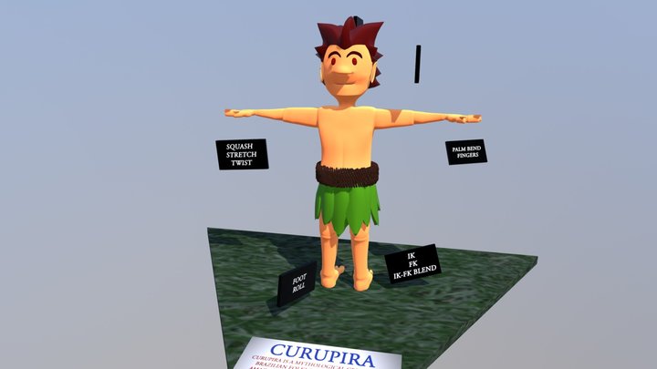 Curupira - Brazil's Folklore Character 3D Model