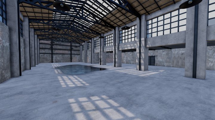 SHC Factory Hall Old 3D Model