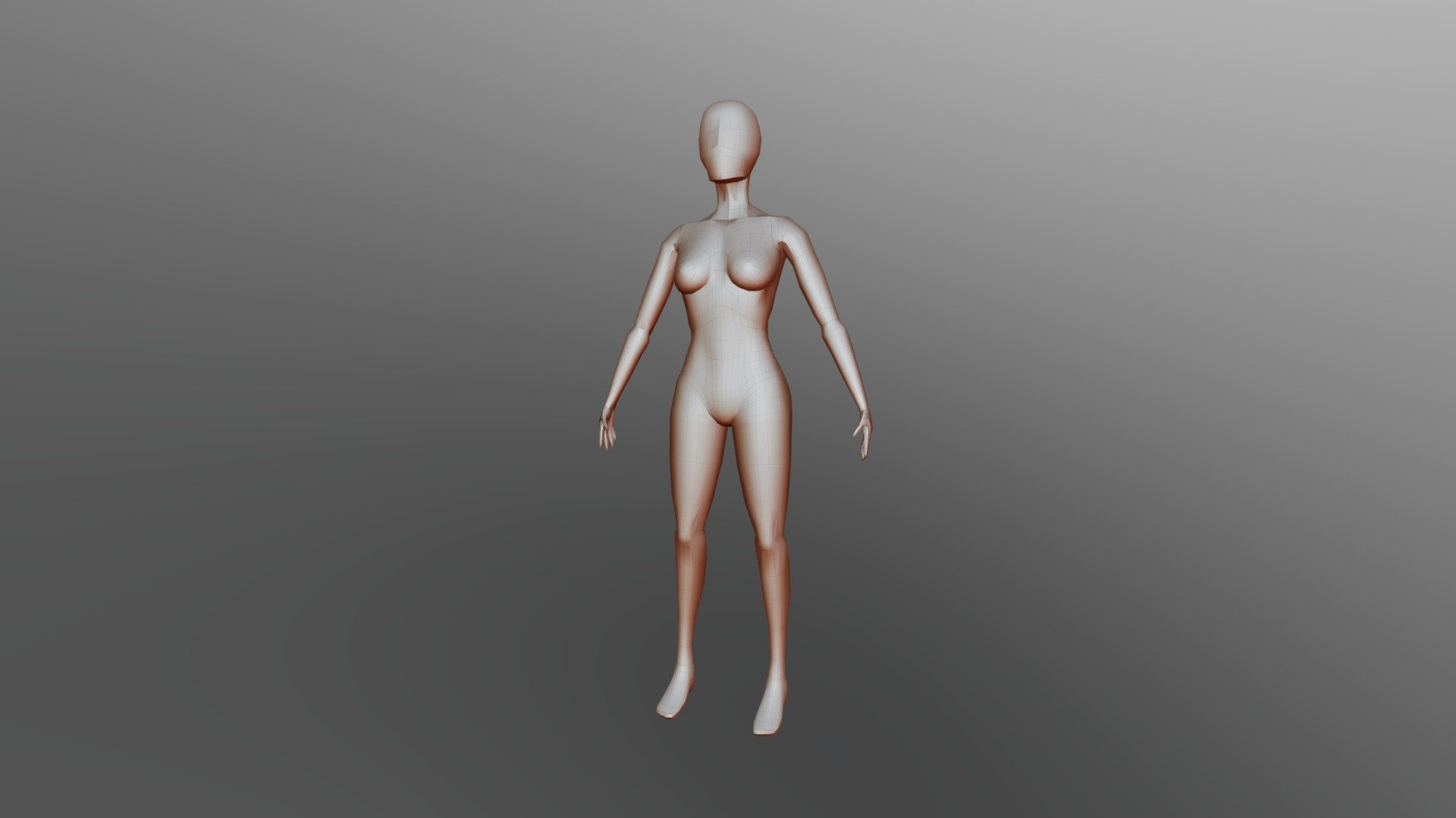 kommentator betaling Kvadrant Female Base Mesh - Download Free 3D model by Ken3DArtist (@Ken3DArtist)  [80cedf5]