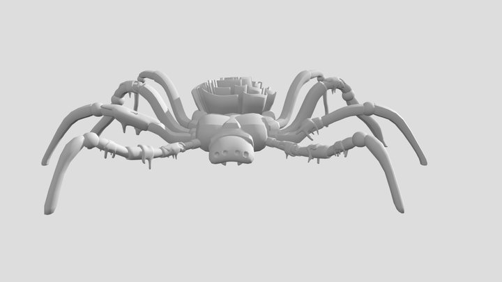 паук_детализация_1 3D Model
