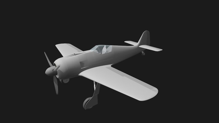 Fw190 basic model 3D Model