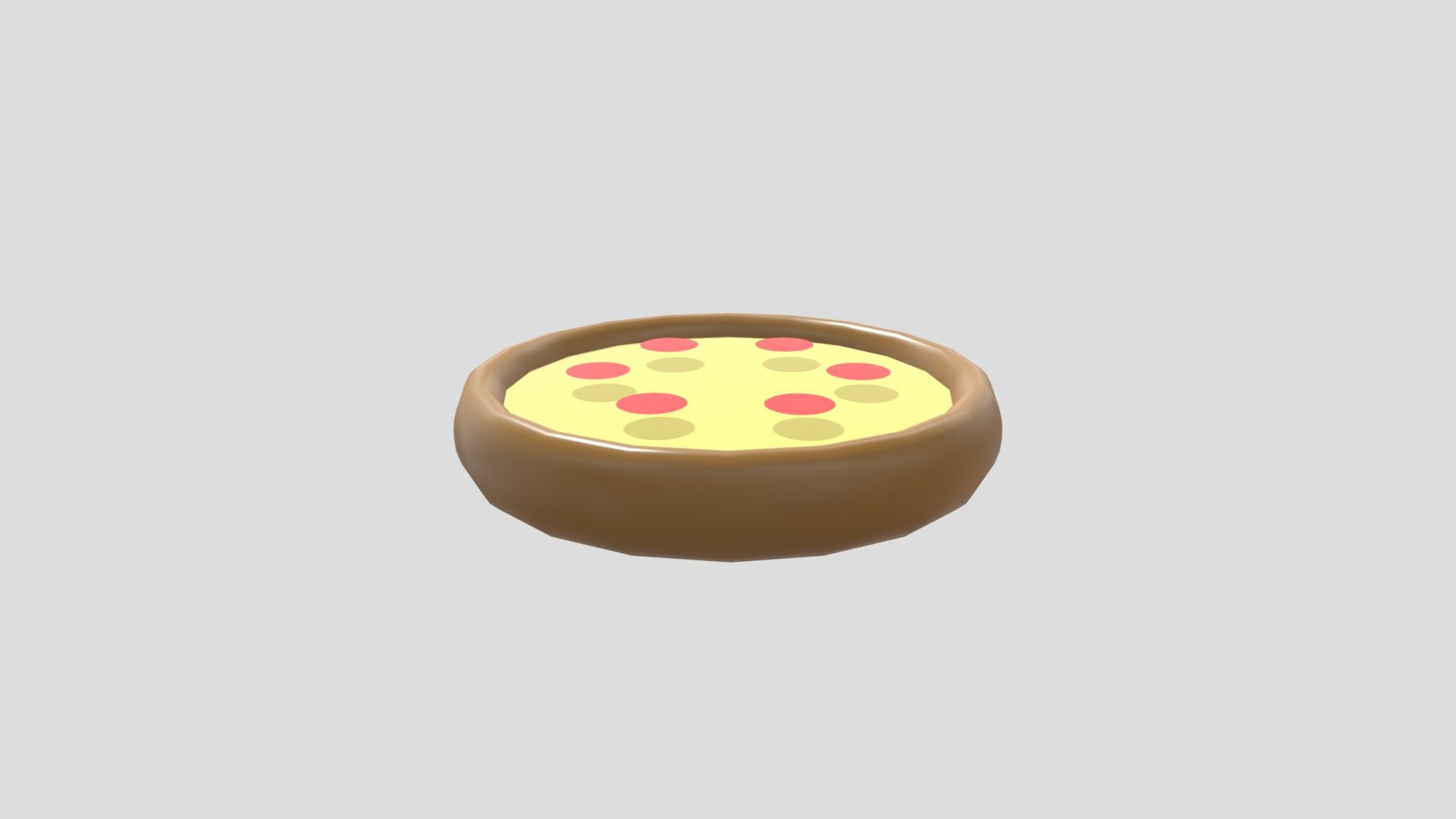 Pepperoni Pizza - 3D model by kj1slh [80d0fd9] - Sketchfab
