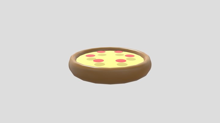 Pepperoni Pizza 3D Model
