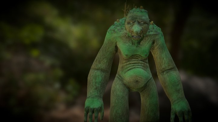Forest Troll Giant 3D Model
