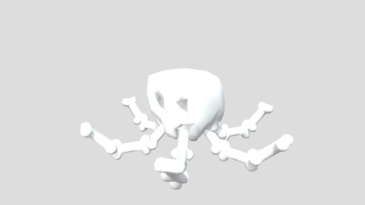 Bone Squid 3D Model