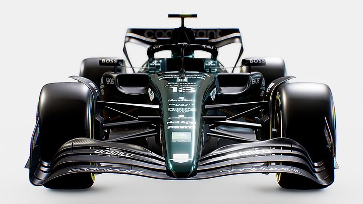 Aston Martin F1 AMR23 | www.vecarz.com – Modello 3D gratuito STL